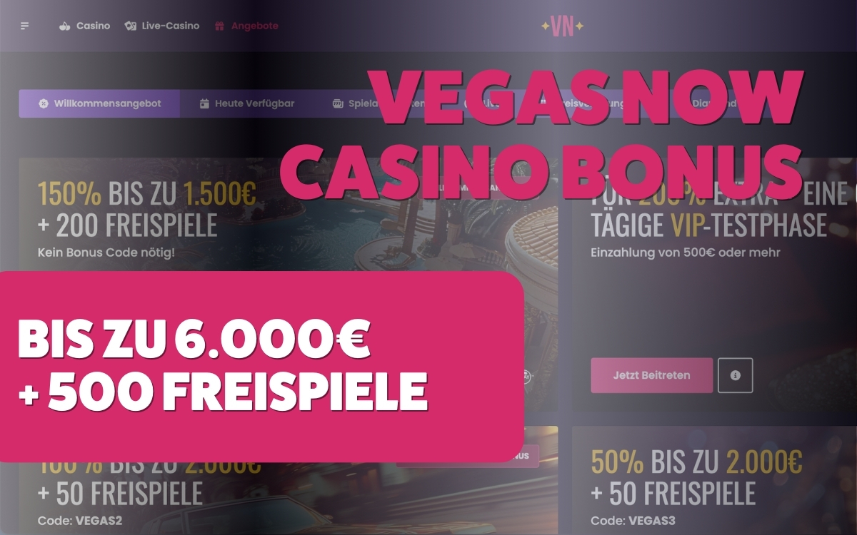 Vegas Now Casino Bonus