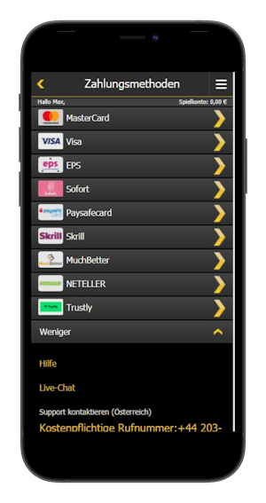 888casino Zahlungsmethoden